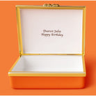 Halcyon Days Blank Canvas Large Enamel Box in Blue, alternate view
