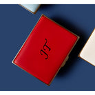 Halcyon Days Blank Canvas Large Enamel Box in Deep Red, alternate view