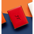 Halcyon Days Blank Canvas Large Enamel Box in Deep Red, alternate view