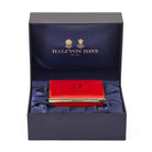 Halcyon Days Blank Canvas Large Enamel Box in Deep Red, alternate view