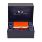 Halcyon Days Blank Canvas Large Enamel Box in Orange, alternate view