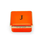 Halcyon Days Blank Canvas Orange Enamel Box