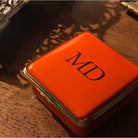 Halcyon Days Blank Canvas Orange Enamel Box, alternate view
