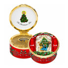 Halcyon Days Christmas Joy - Enamel Musical Box