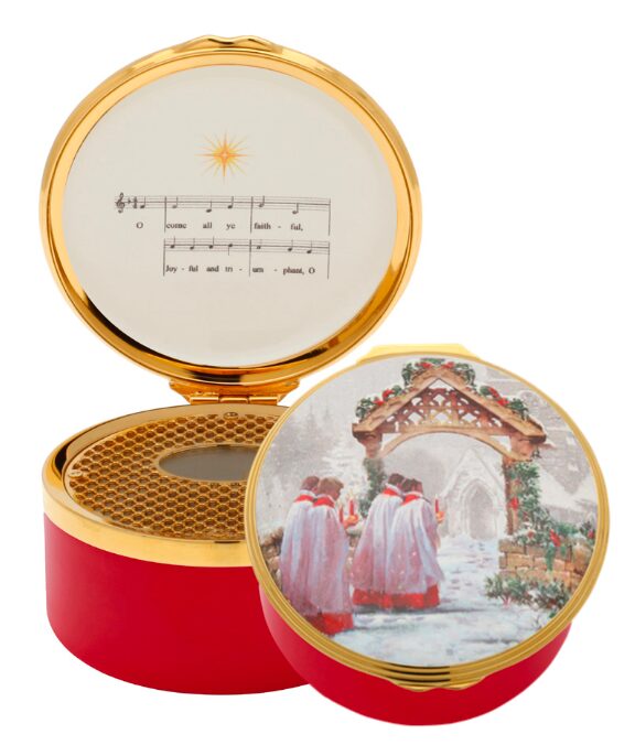 Halcyon Days Christmas Morning Musical Box