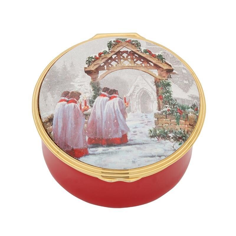 Halcyon Days Christmas Morning Musical Box, alternate view