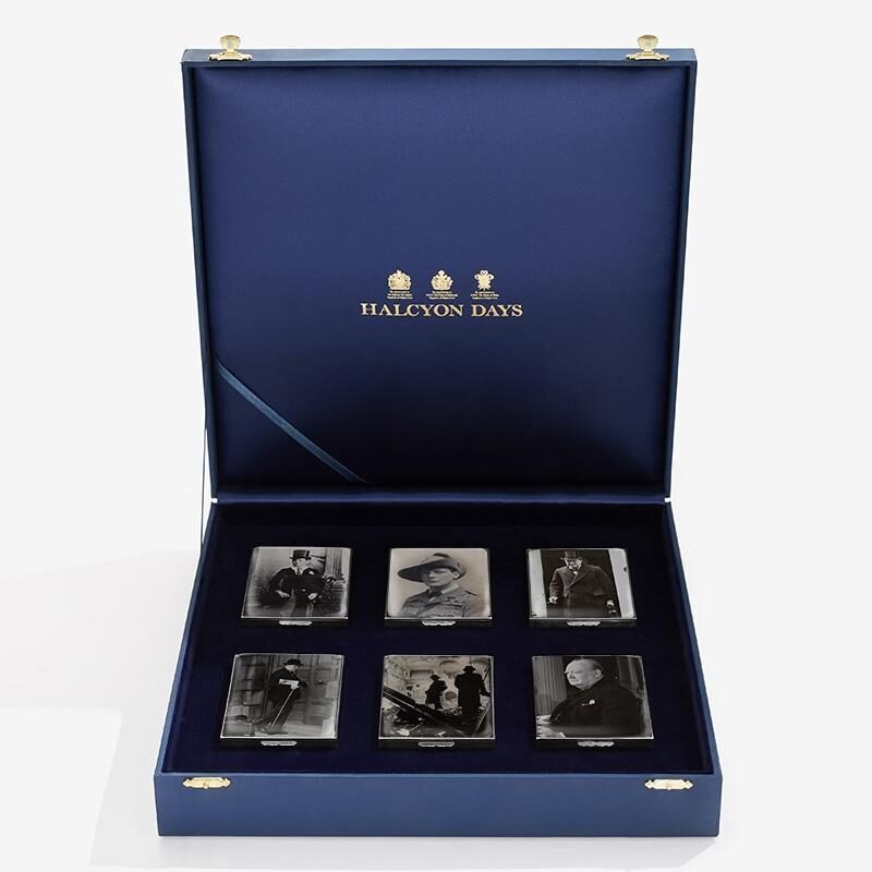 Halcyon Days Churchill Commemorative Box Set