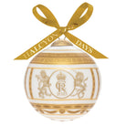 Halcyon Days Coronation Gold 4" Bauble Christmas Ornament