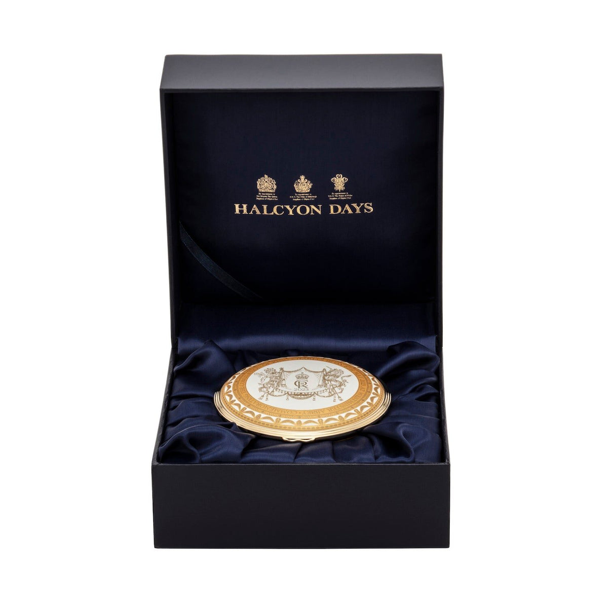 Halcyon Days Coronation Gold Enamel Box, alternate view