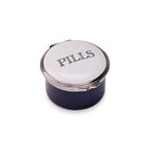 Halcyon Days D.R. Harris Round "Pills" Enamel Box in King's Blue