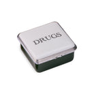 Halcyon Days D.R. Harris Square "Drugs" Enamel Box in Balmoral Green