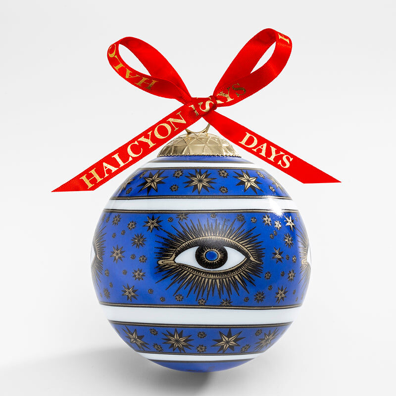 Halcyon Days Evil Eye 3" Bauble Christmas Ornament