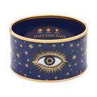 Halcyon Days Evil Eye - Enamel Cuff Bangle Women's Fine Cuff Bracelet — Small