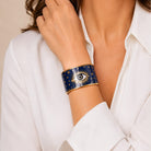Halcyon Days Evil Eye - Enamel Cuff Bangle Women's Fine Cuff Bracelet, alternate view