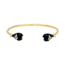 Halcyon Days Evil Eye Midnight Blue & Gold Torque Bangle Women's Fine Bangle Bracelet