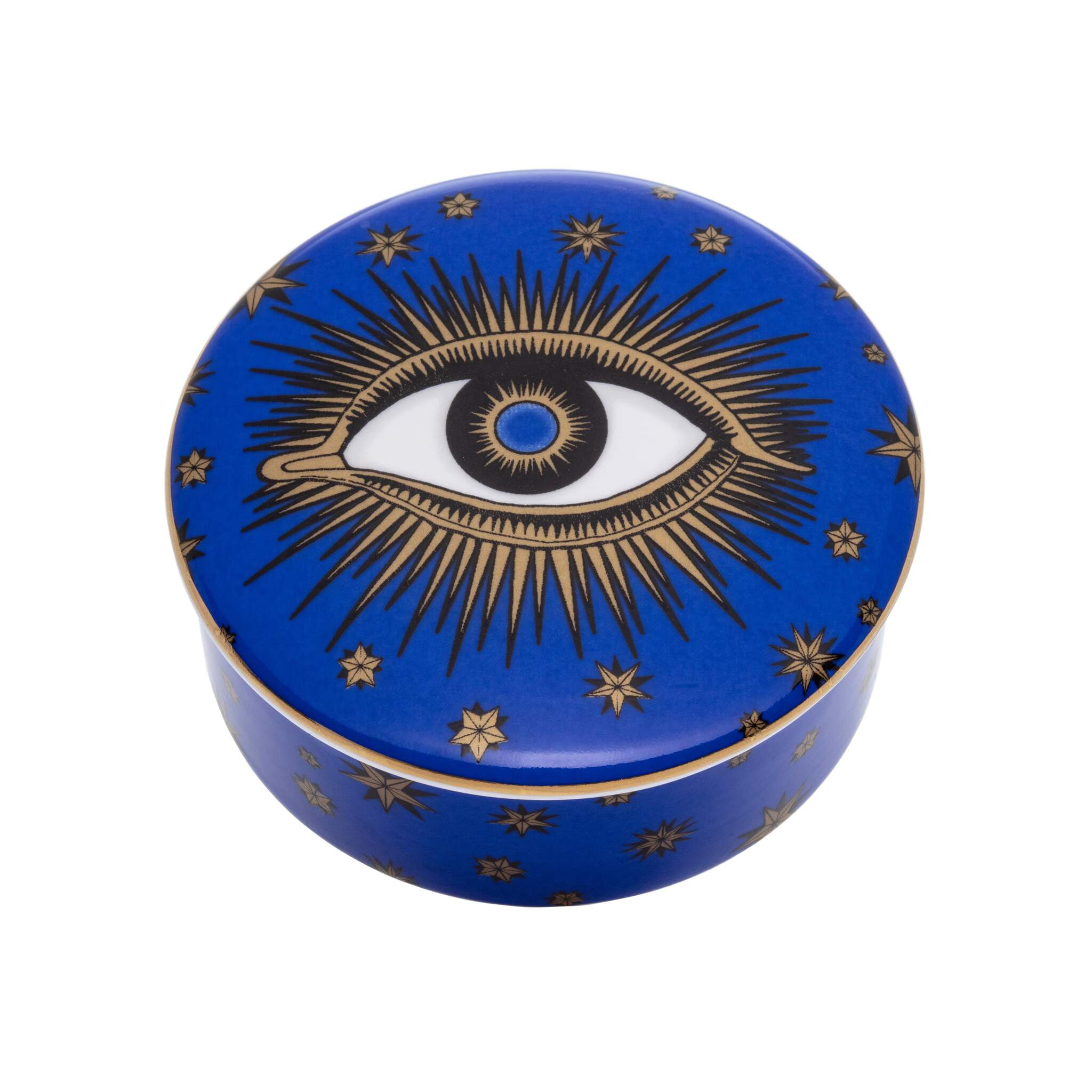 Halcyon Days Evil Eye Round Trinket Box