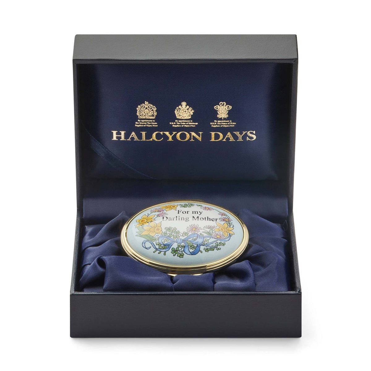 Halcyon Days For My Darling Mother Enamel Box - Personalised, alternate view