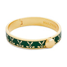 Halcyon Days Golf Club Emerald & Gold Bangle Women's Fine Bangle Bracelet, alternate view