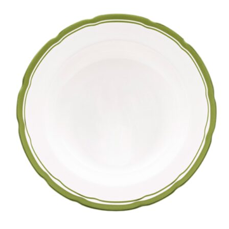 Halcyon Days Green 6" Scalloped Plate