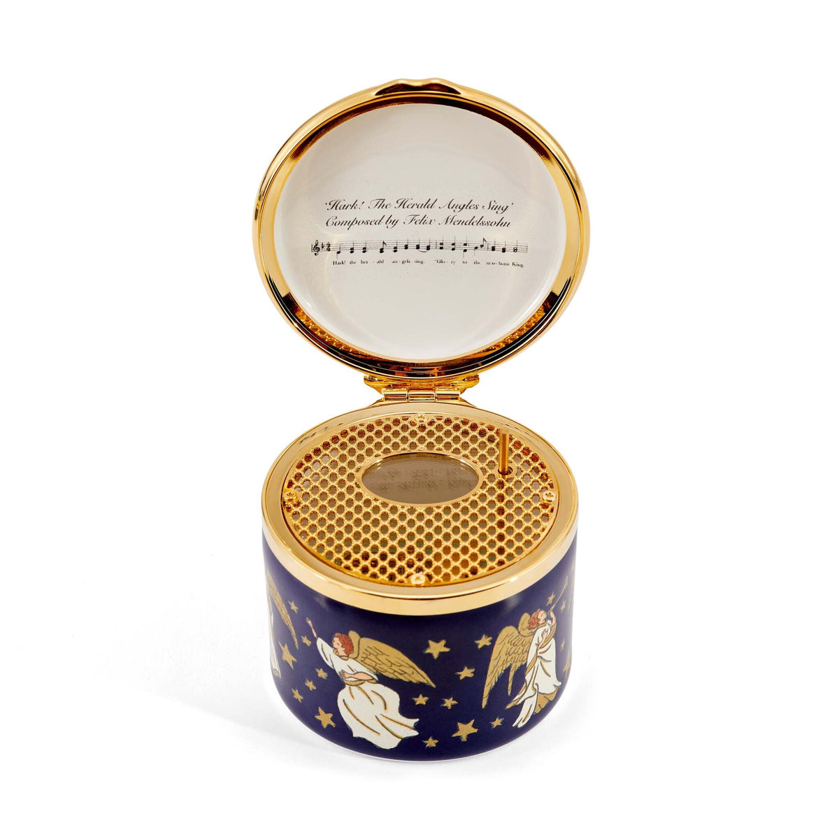 Halcyon Days Hark! the Herald Angels Musical Box, alternate view