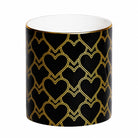 Halcyon Days Heart Trellis Black Pen Pot Pencil Holders & Pen Holder