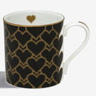 Halcyon Days Heart Trellis Mug Black