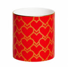 Halcyon Days Heart Trellis Red Pen Pot Pencil Holders & Pen Holder