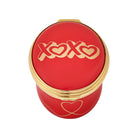 Halcyon Days "Hearts & Kisses" Red Enamel Box
