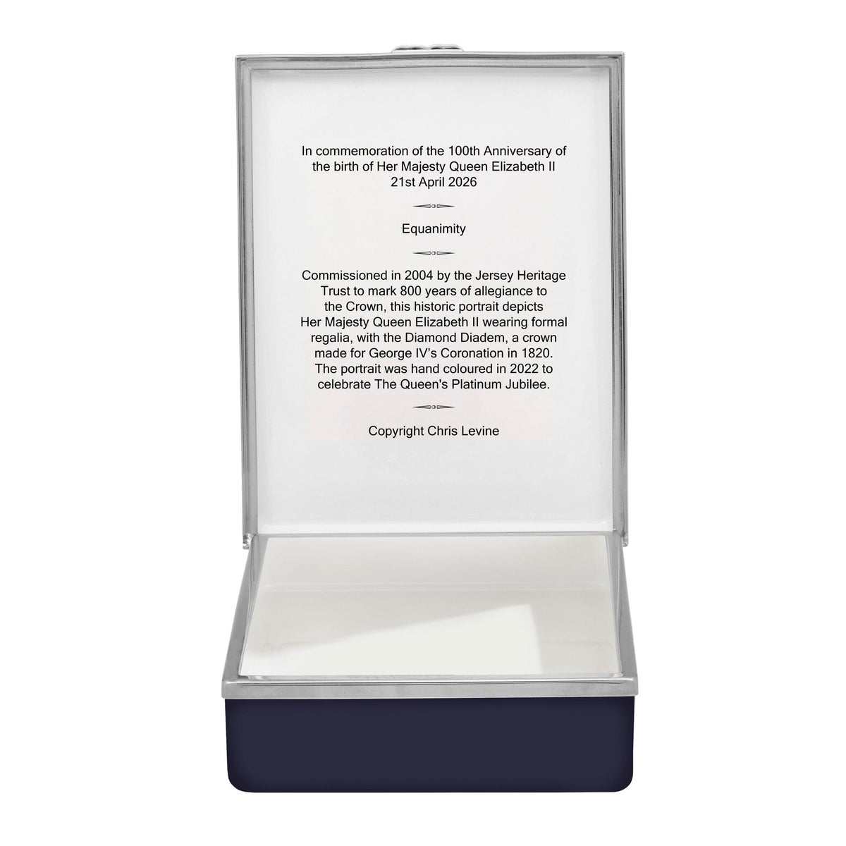 Halcyon Days Her Majesty Queen Elizabeth II - Chris Levine Set of Enamel Boxes, alternate view