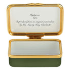 Halcyon Days HM King's Watercolour - Highgrove Enamel Box, alternate view
