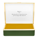 Halcyon Days HM King's Watercolour - Highgrove House Leather-lined Enamel Box, alternate view