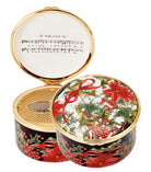 Halcyon Days "Holly & the Ivy" Enamel Musical Box