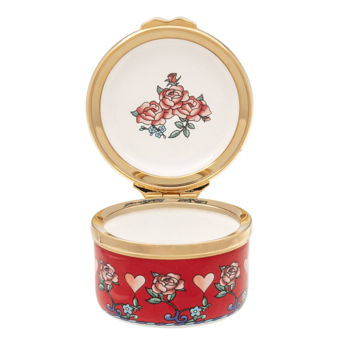 Halcyon Days "I Love You" Enamel Box - Personalised, alternate view