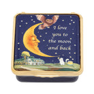 Halcyon Days "I Love You To the Moon and Back" Enamel Box