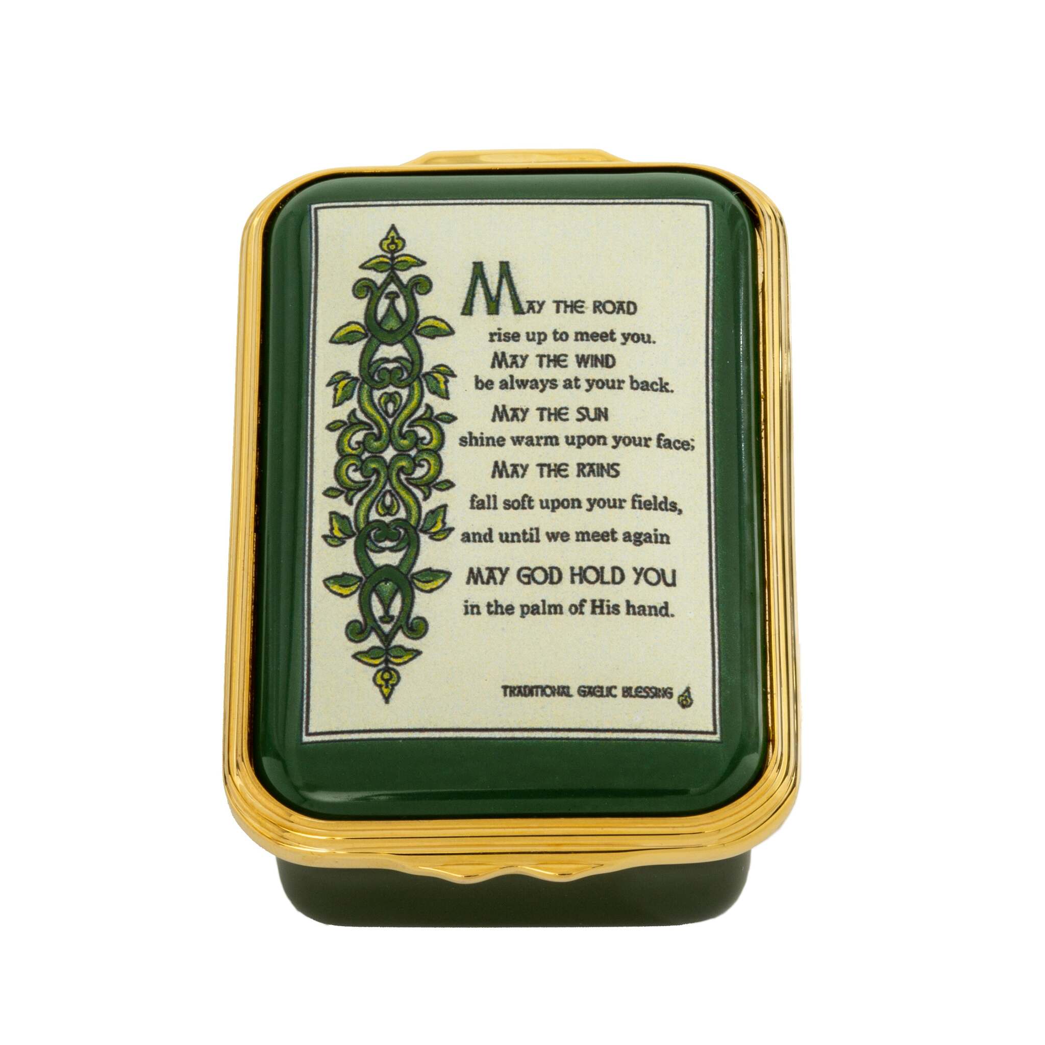 Halcyon Days Irish Prayer Enamel Box