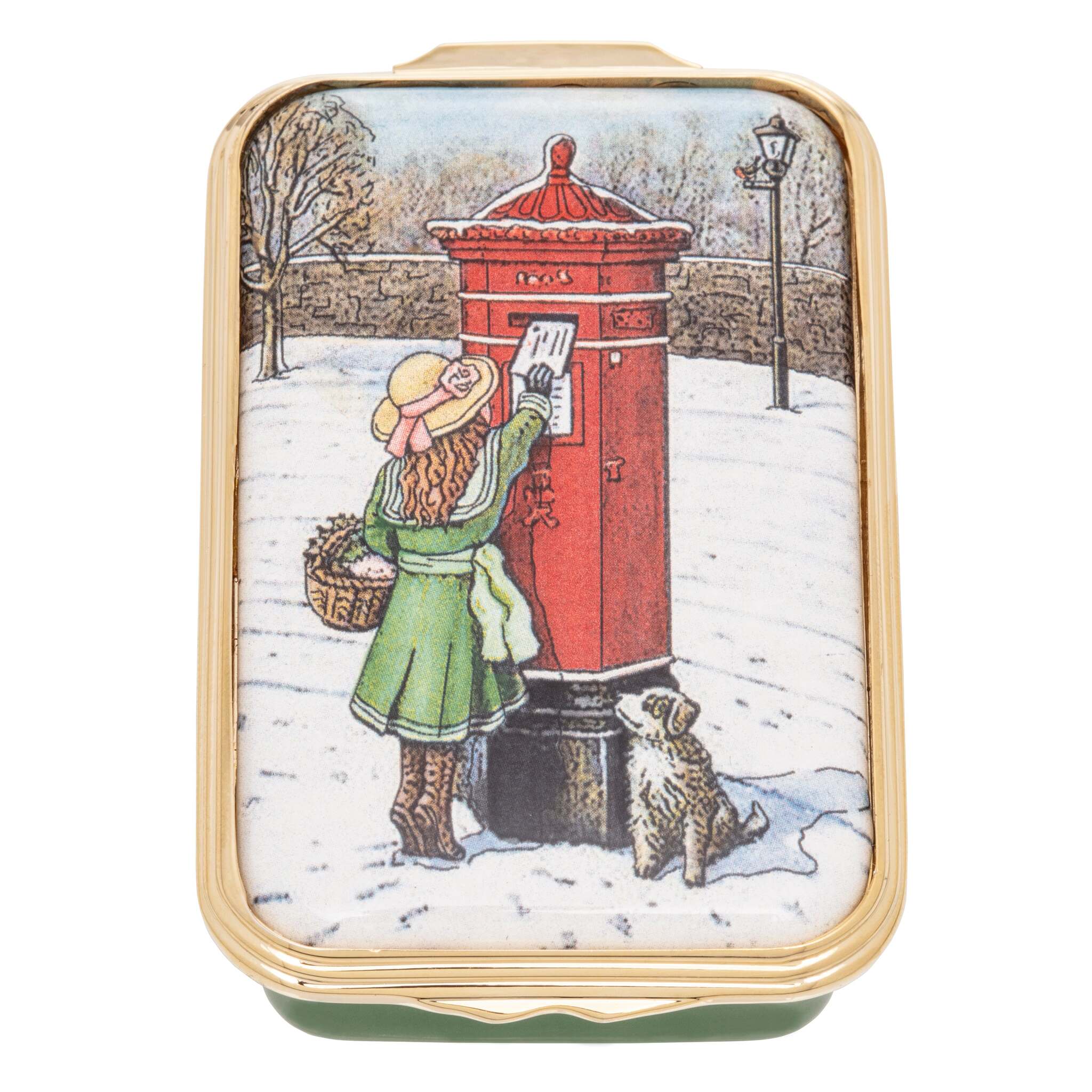 Halcyon Days Keep in Touch Enamel Box