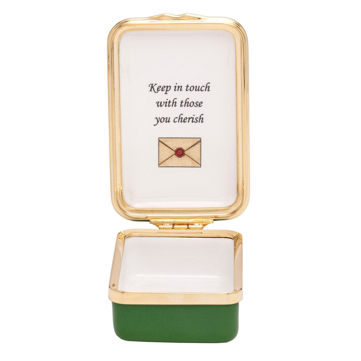Halcyon Days Keep in Touch Enamel Box, alternate view