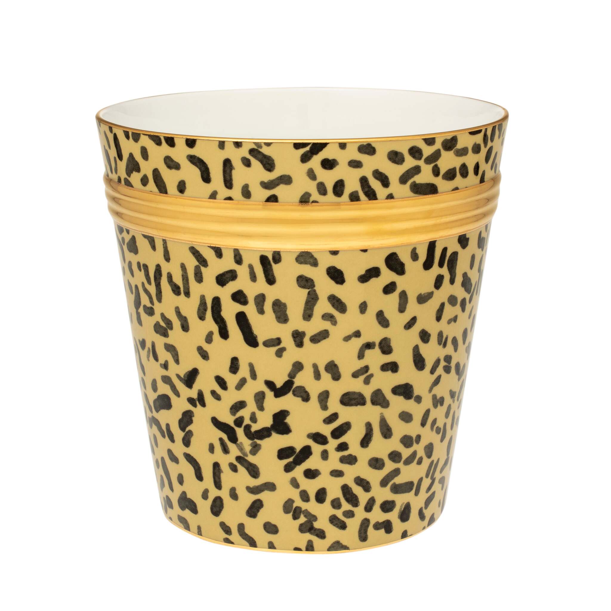 Halcyon Days Leopard Print Cachepot Vase
