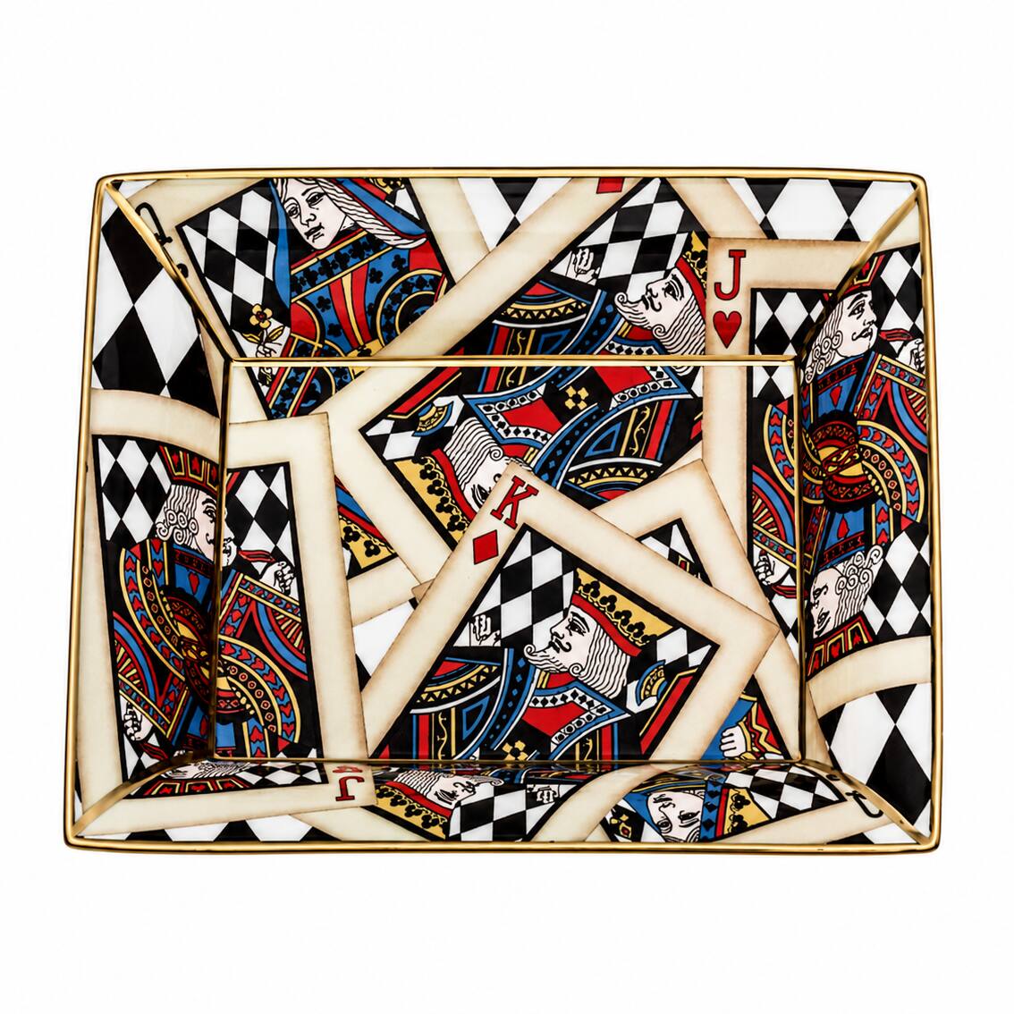 Halcyon Days Let's Play Cards Trinket Tray