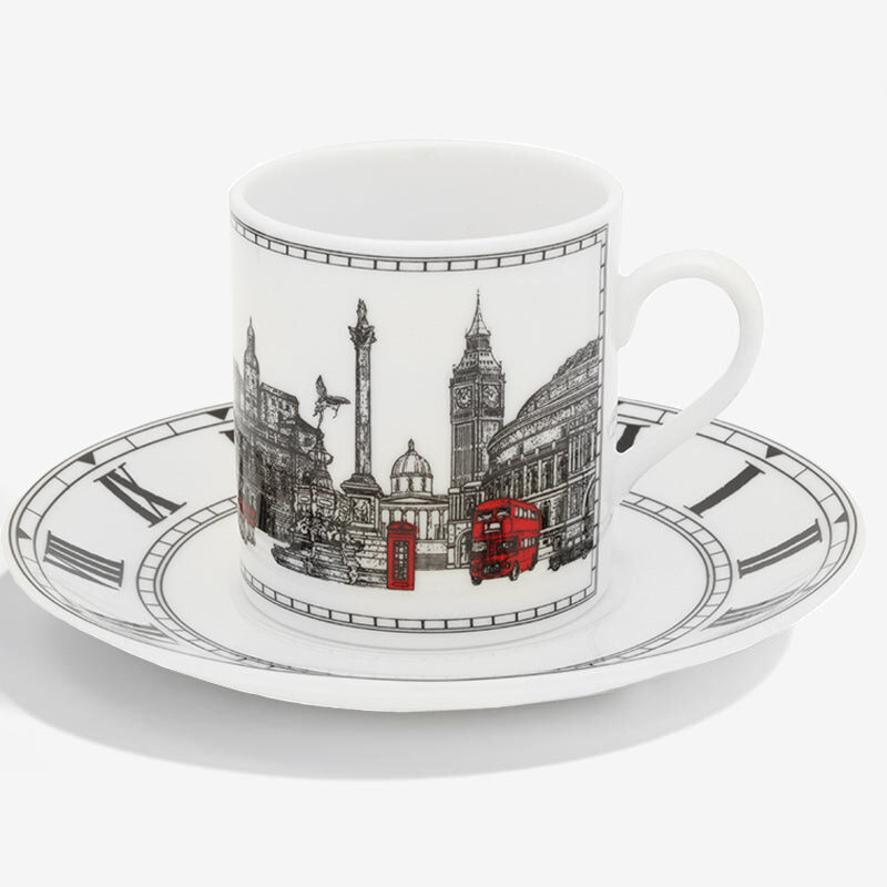 Halcyon Days London Icons Coffee Cup & Saucer Cup & Saucer Set