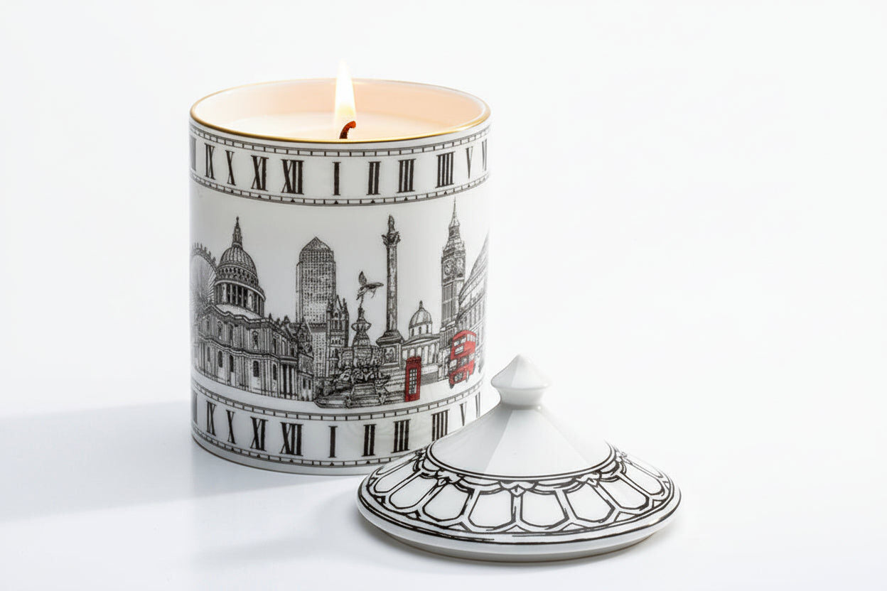 Halcyon Days London Icons Lidded Fine Bone China Candle – Hyacinth