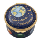 Halcyon Days "Love Makes the World Go Round" Enamel Box