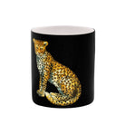 Halcyon Days Magnificent Wildlife Leopard - Pen Pot in Black Pencil Holders & Pen Holder