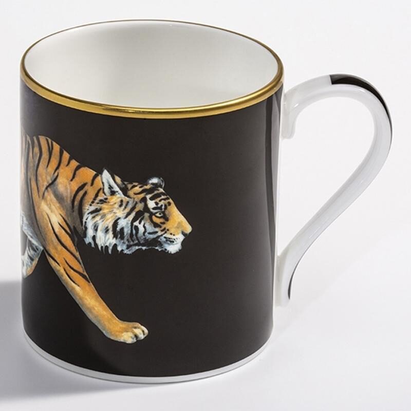 Halcyon Days Magnificent Wildlife Tiger - Mug in Black