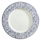 Halcyon Days Marguerite Basket Weave Blue 8" Plate