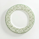 Halcyon Days Marguerite Basket Weave Green 6" Plate By Nina Campbell