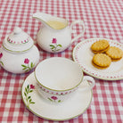 Halcyon Days Marguerite Pink Sugar Bowl, alternate view