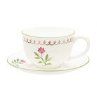 Halcyon Days Marguerite Pink Teacup & Saucer Cup & Saucer Set