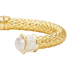 Halcyon Days Minoan Torque Pearl & Gold Bangle Women's Fine Bangle Bracelet, alternate view
