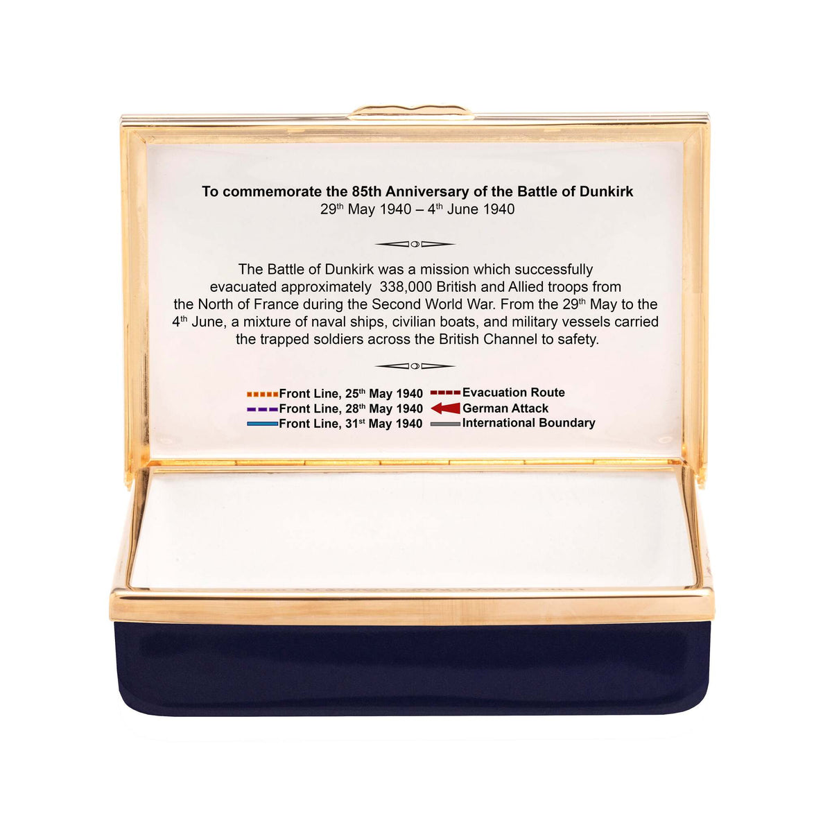 Halcyon Days Operation Dynamo - 85th Anniversary of the Battle of Dunkirk Enamel Box, alternate view